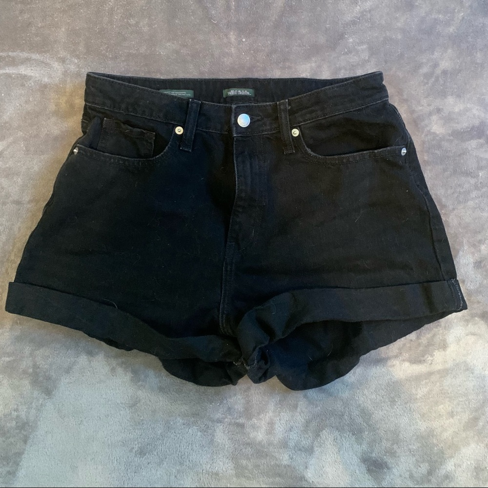 Wild Fable High Rise Black Jean Shorts